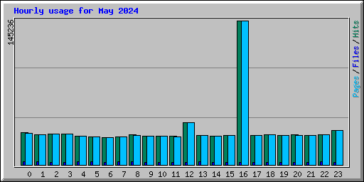 Hourly usage for May 2024