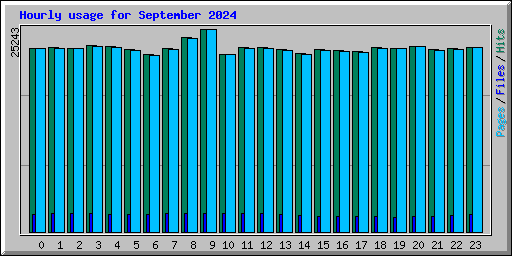 Hourly usage for September 2024
