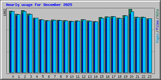 Hourly usage for December 2025